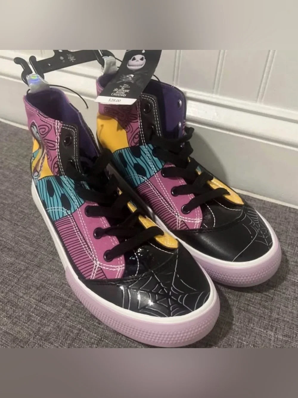 The Nightmare Before Christmas High Top Sneakers Shoes Womens Size 9 Brand New